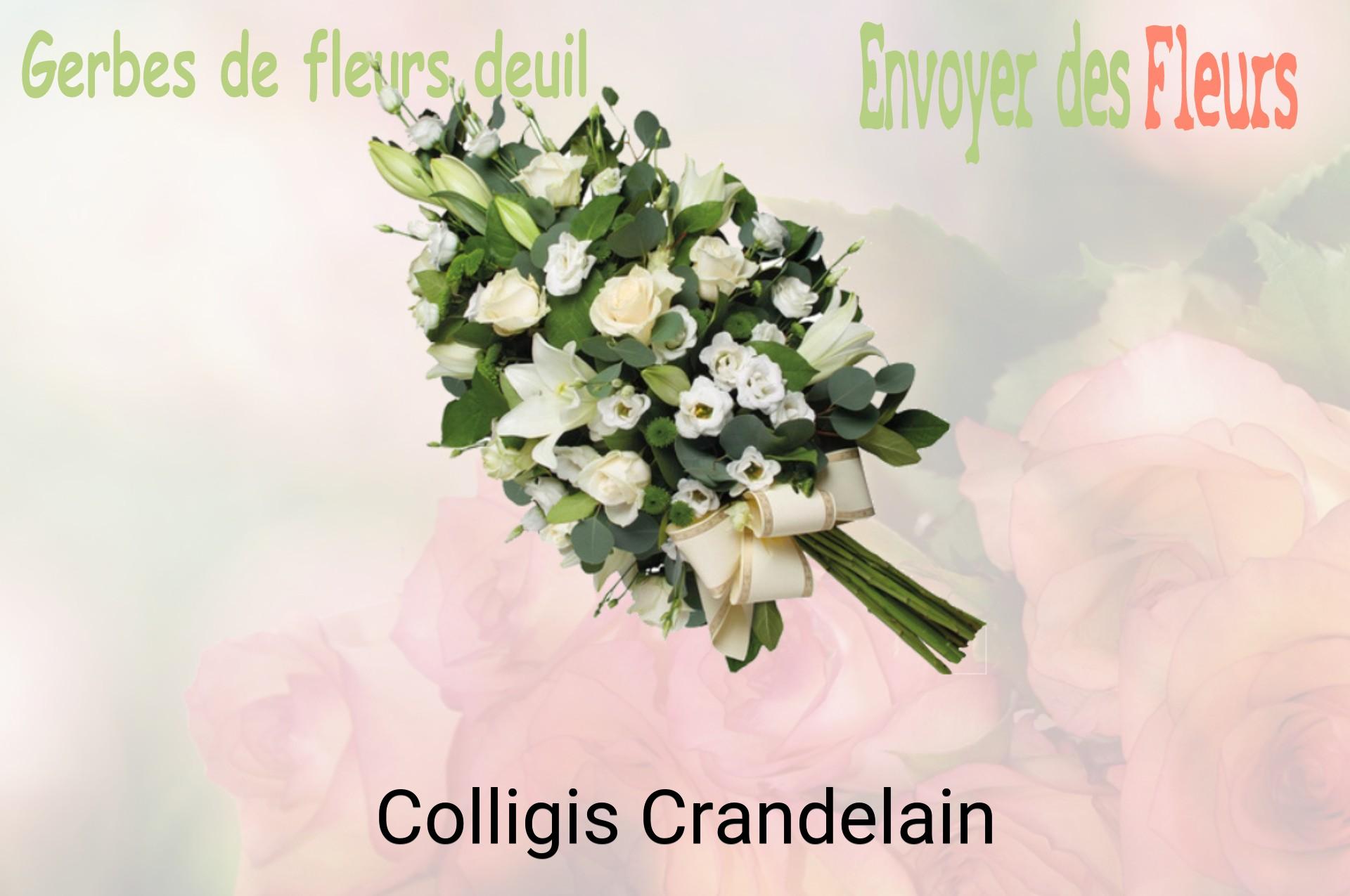 Gerbe de fleurs de deuil livrée à Colligis-Crandelain